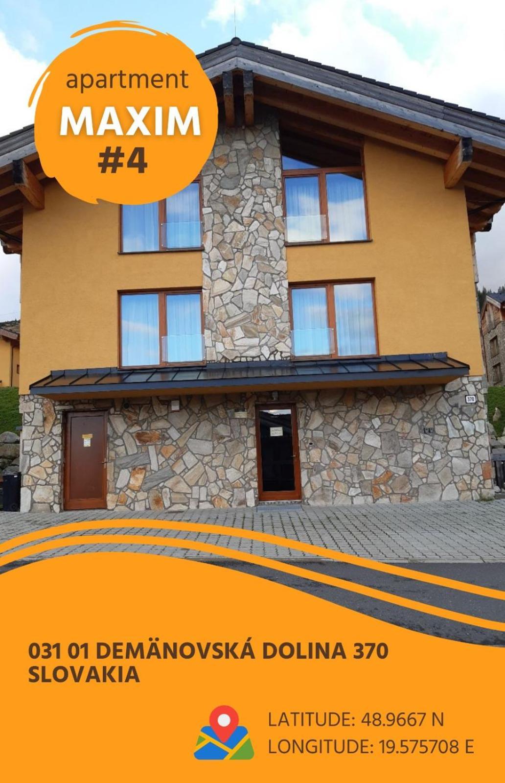 Chalet Jasna Wellness Apartment Maxim Jacuzzi & Sauna 迪马诺卡多林纳 外观 照片
